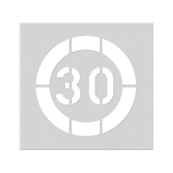 Pochoir 30km/h pour marquage au sol - plusieurs dimensions