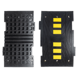 Ralentisseur en caoutchouc 5-10km/h – 70mm hauteur – jaune/noir