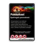 Spelregelbord Pannakooi + full colour opdruk