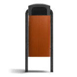 Poubelle R2 - 50 litre - Acier corten