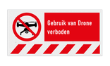 Veiligheidspictogram - Drones verboden - reflecterend