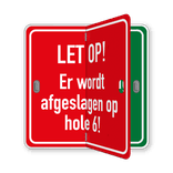 Klapbord DOR aluminium 2/3/4 standen - eigen ontwerp - reflecterend