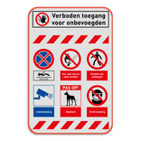 Terreinbord | 6 symbolen + banners