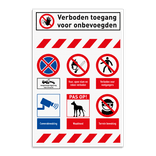 Terreinbord | 6 symbolen + banners