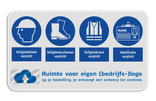 Werfbord | 4 Pictogrammen + Logo