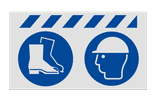 Werfbord met 2 PBM pictogrammen + banner