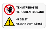 Werfbord | 2 Pictogrammen + tekst