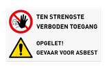 Werfbord | 2 Pictogrammen + tekst