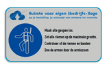 Werfbord | Logo + 1 Pictogrammen met aanpasbare tekst