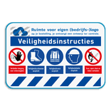 Werfbord met logo + 5 pictogrammen