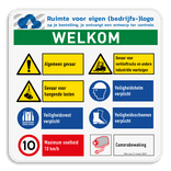 Werfbord | 8 pictogrammen + logo en banners