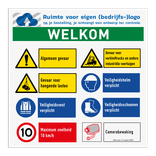 Werfbord | 8 pictogrammen + logo en banners