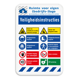 Werfbord | 10 pictogrammen + logo en banners