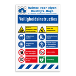 Werfbord | 10 pictogrammen + logo en banners