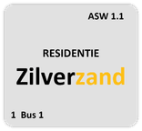 Huisnummerbord reflecterend 119x109mm - Zilverzand