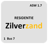 Huisnummerbord reflecterend 119x109mm - Zilverzand