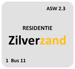 Huisnummerbord reflecterend 119x109mm - Zilverzand