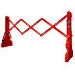 Barrière pliable en plastique 220 cm réfléchissante – modèle scissor