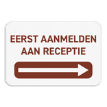 Informatiebord 3:2 reflecterend met je eigen opdruk