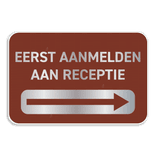 Informatiebord 3:2 reflecterend met je eigen opdruk