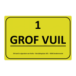 Magneetbord reflecterend FLUOR Geel/Groen klasse 3 geprint + Zwart/Rood