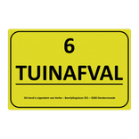 Magneetbord reflecterend FLUOR Geel/Groen klasse 3 geprint + Zwart/Rood