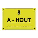 Magneetbord reflecterend FLUOR Geel/Groen klasse 3 geprint + Zwart/Rood