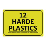 Magneetbord reflecterend FLUOR Geel/Groen klasse 3 geprint + Zwart/Rood