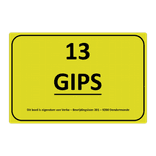Magneetbord reflecterend FLUOR Geel/Groen klasse 3 geprint + Zwart/Rood