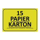 Magneetbord reflecterend FLUOR Geel/Groen klasse 3 geprint + Zwart/Rood