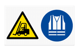 Panneau de sécurité - 2 pictogrammes