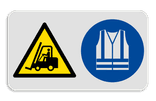 Panneau de sécurité - 2 pictogrammes