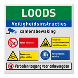 Veiligheidsbord voor magazijn | 4 pictogrammen + banners