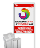 Portaalsysteem TS-50/100 Superior + informatiebord eigen ontwerp reflecterend