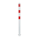 Afzetpaal Ø76x1400mm rood wit - grondankers