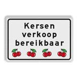Verkeersbord DOR rechthoek 3:2 reflecterend + eigen ontwerp/opdruk