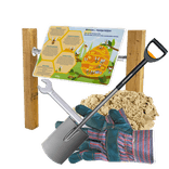 Placement de montants (2) pour pupitre d'information (en bois) - sur votre terrain