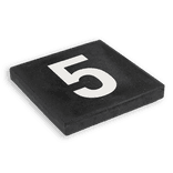 Dalle numéro de maison en béton noir 300 x 300 mm