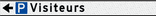Panneau directionnel d’entreprise avec pictogramme – largeur 1000mm - 1 ligne 100mm de haut