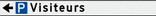 Panneau directionnel d’entreprise avec pictogramme – largeur 1500mm - 1 ligne 150mm de haut