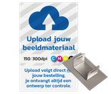 Routebord RVS - 120x80x2mm - incl. U-beugel met sleuven