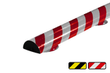 Plastique de protection contre les chocs - Ø70mm type C+ - longueur 1 mètre - vissable/réfléchissant