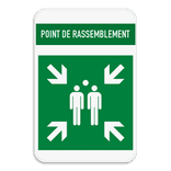 Panneau de sécurité - Point de rassemblement
