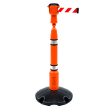 Skipper afzetpaal oranje met voet - t.b.v. kegellint kop