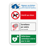 Panneau de sécurité | 3 symboles + bannières