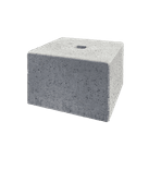 Support en béton avec manchon de sol Ø48mm - 300x300x300mm