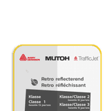 Informatiebord sneeuw - Max 10km/u - Geel reflecterend verkeersbord