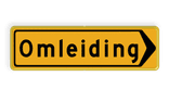 Omleidingsbord - T102r - Omleiding - Werk in uitvoering