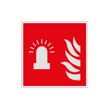 Pictogramme de sécurité F018 - Alarme incendie à feu clignotant - rétroréfléchissant