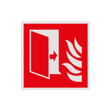Pictogramme de sécurité F007 - Porte coupe-feu - rétroréfléchissant